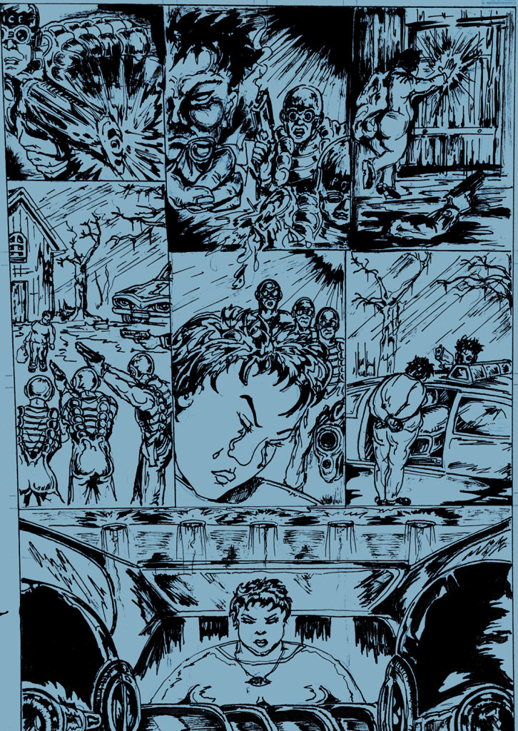 raw comics - purple sky