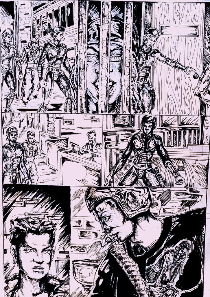 raw comics - purple sky