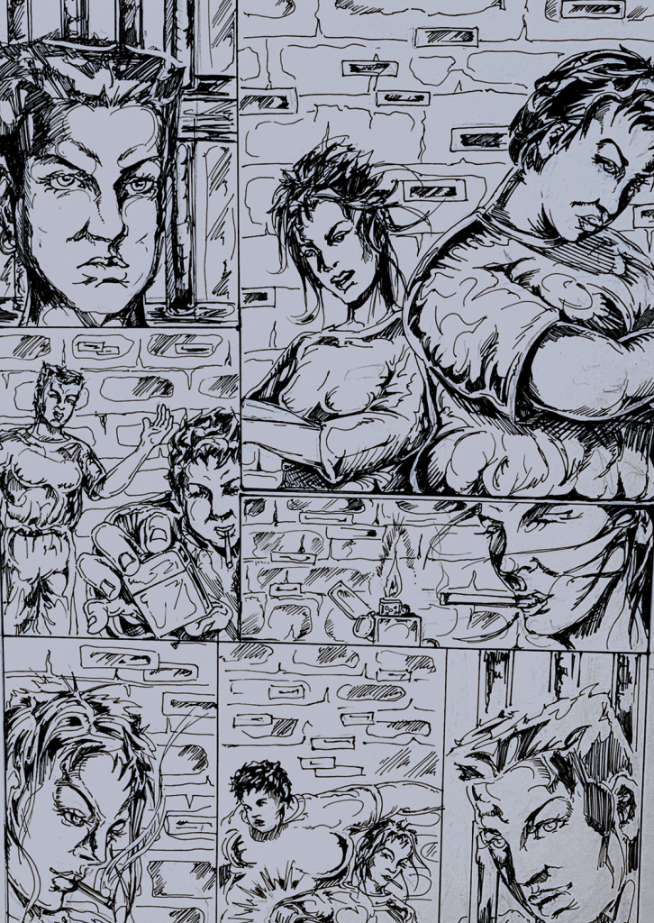 raw comics - purple sky