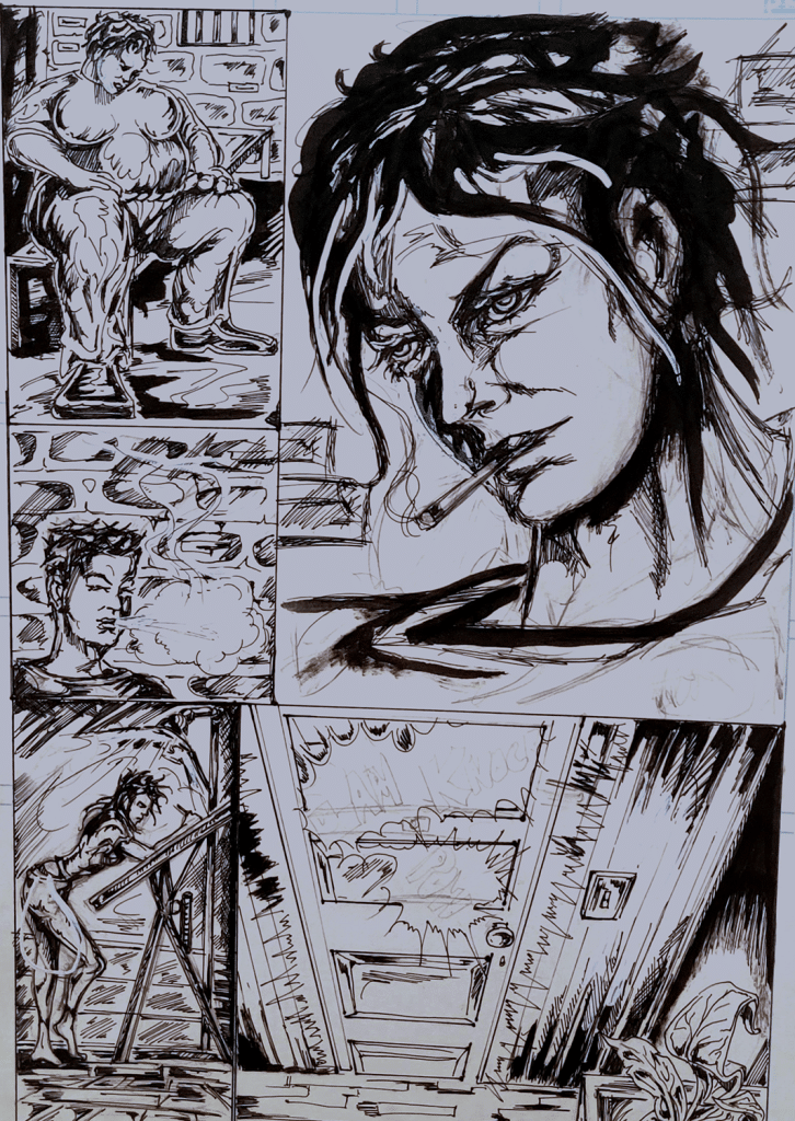 raw comics - purple sky